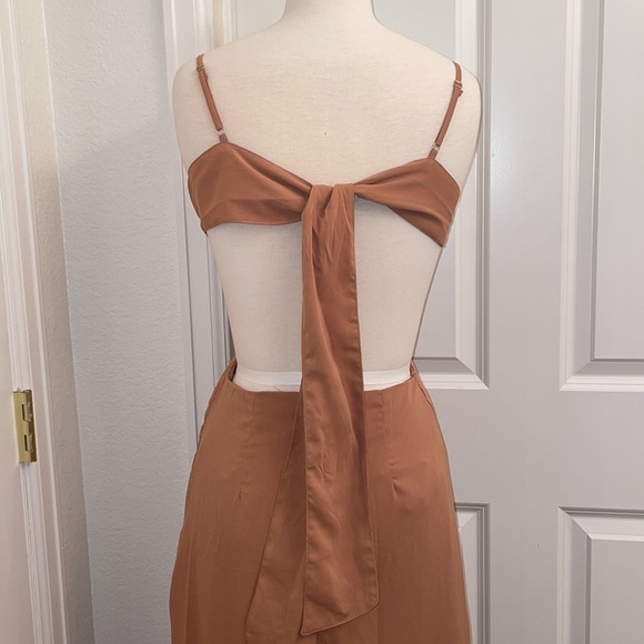 HYFVE nude cutout long dress with double slits in women’s size small - Picture 10 of 16